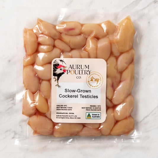 Slow-Grown Cockerel Testicles